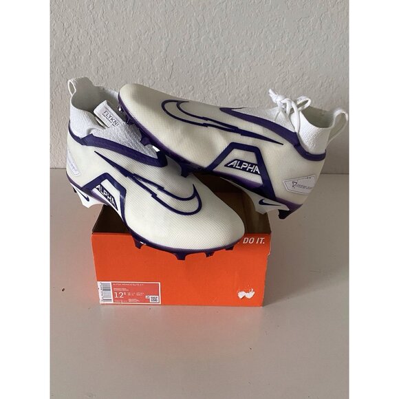 Nike Other - Nike Football Cleats Alpha Menace Elite 3 White Orchid DM1792-101 Men’s Sz 12.5